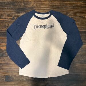 Disney Long Sleeve Blue and White Tee